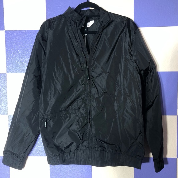 NWT Rains Track Jacket in Black - Picture 9 of 16